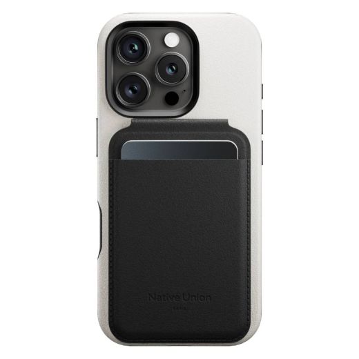 Кошелек для карточек с подставкой для телефона Native Union Active Wallet Stand Magnetic Black (ACT-BLK-WAL)