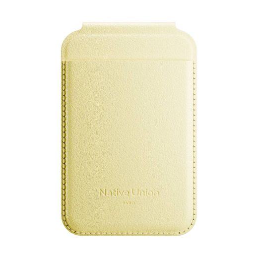 Кошелек для карточек с подставкой для телефона Native Union Active Wallet Stand Magnetic Lemon (ACT-LMO-WAL)