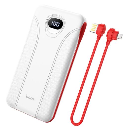 Повербанк (внешний аккумулятор) Hoco J71 Borealis 10000mAh|LED|Type-C cable White