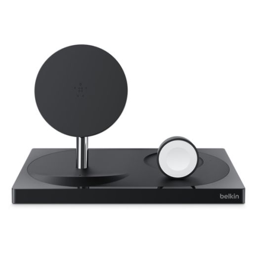 Беспроводная зарядка Belkin 3-in-1 Wireless Charger Black для iPhone | Apple Watch | AirPods (WIZ004ttBK)