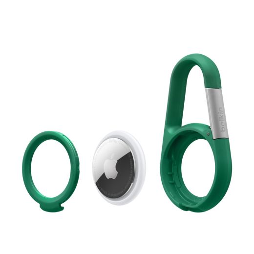 Держатель Belkin Secure Holder with Carabiner Green для AirTag (HPU02)