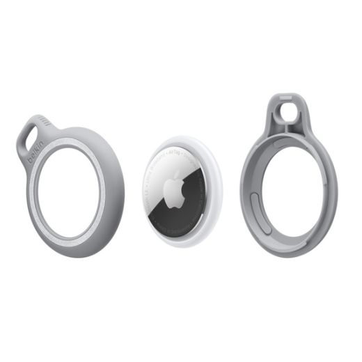 Чохол з кільцем Belkin Reflective Secure Holder with Key Ring (4-Pack) Black/Grey/White для AirTag (MSC011dsGS)
