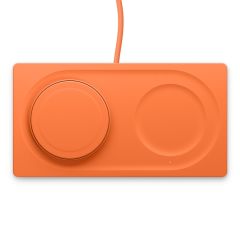 Беспроводная зарядка Belkin BoostCharge Pro 2 в 1 Wireless Charging Pad with MagSafe 15W Orange