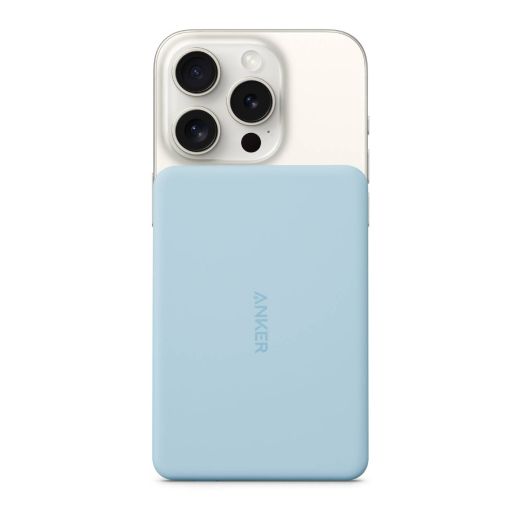 Повербанк Anker MagGo Power Bank (5K, Slim) Blue (A1667H31)