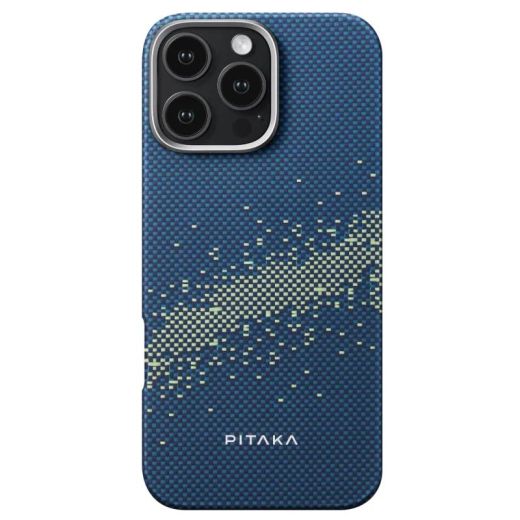 Карбоновый чехол Pitaka Tactile Woven Case StarPeak Milky Way Galaxy для iPhone 16 Pro Max (KI1602PMYG)