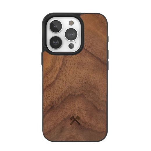 Деревянный чехол Woodcessories Bumper Case MagSafe Walnut для iPhone 15 Pro Max