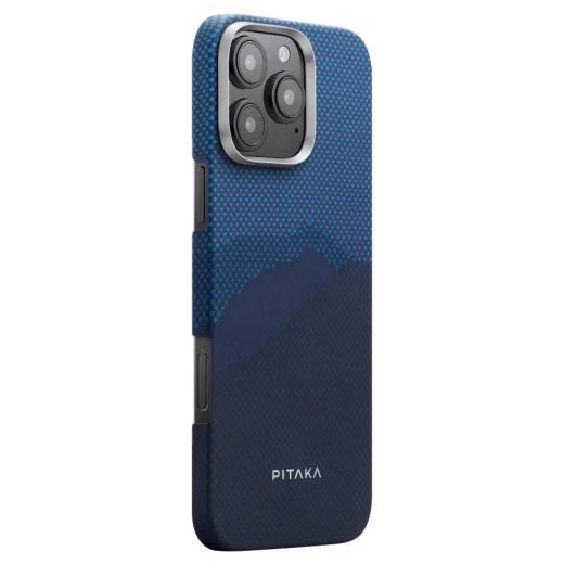 Карбоновий чохол, що світиться у темряві Pitaka Tactile Woven Case (Lumintex™ Edition) StarPeak Over the Horizon для iPhone 16 Pro (KI1603POTH)