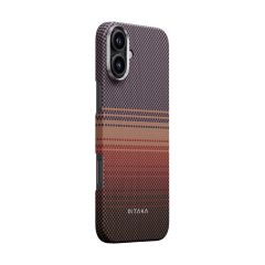 Карбоновый чехол Pitaka Tactile Woven Case Sunset для iPhone 16 (KI1601U)