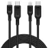 Кабель Spigen DuraSync™ USB-C to Lightning Cable 2 Pack 1 метр Black (000CA27022)