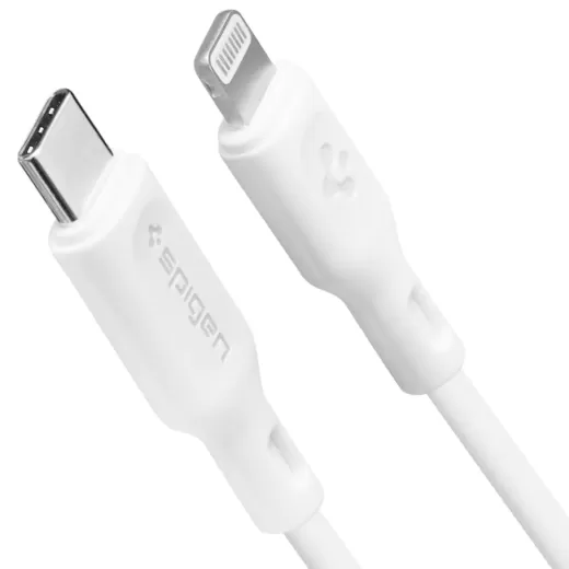 Кабель Spigen DuraSync™ USB-C to Lightning Cable 2 Pack 1 метр White (000CA26356)