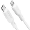 Кабель Spigen DuraSync™ USB-C to Lightning Cable 1 метр White (000CA25416)