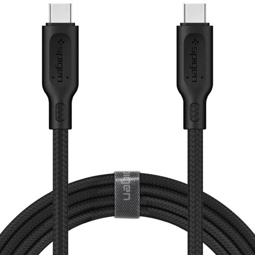 Кабель Spigen DuraSync™ USB-C to USB-C 2.0 Cable Black (000CA25702)