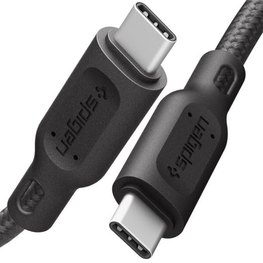 Кабель Spigen DuraSync™ USB-C to USB-C 2.0 Cable Gunmetal (000CA25704)