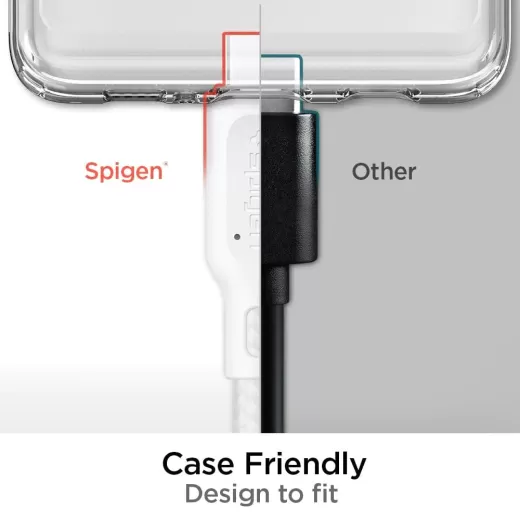 Кабель Spigen DuraSync™ USB-C to USB-C 2.0 Cable White (000CA25703)