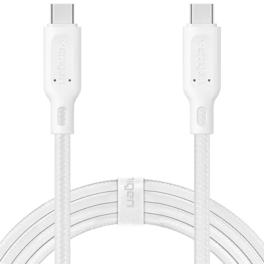 Кабель Spigen DuraSync™ USB-C to USB-C 2.0 Cable White (000CA25703)