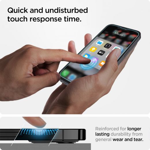 Захисне скло Spigen Screen Protector EZ FIT GLAS.tR для iPhone 14 | 13 | 13 Pro