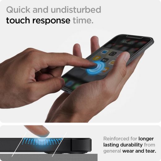 Захисне скло Spigen Screen Protector EZ FIT GLAS.tR SLIM для iPhone 12 Mini