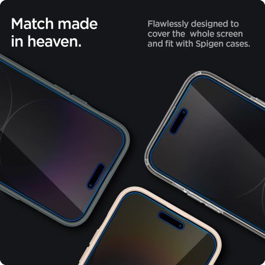 Захисне скло Spigen Screen Protector EZ FIT GLAS.tR Privacy для iPhone 14 Pro Max (AGL05203)