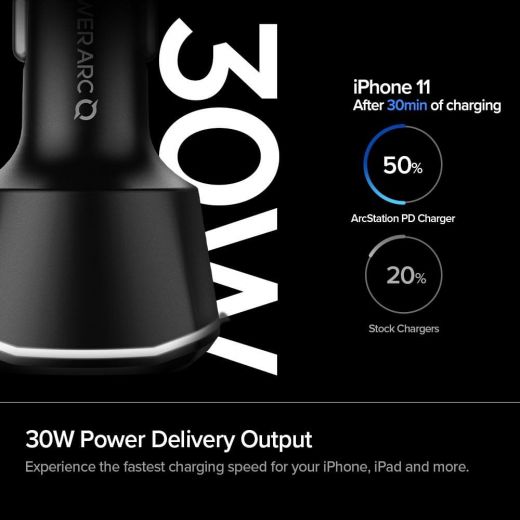 Автомобільний зарядний пристрій Spigen ArcStation™ PD3.0 Car Charger