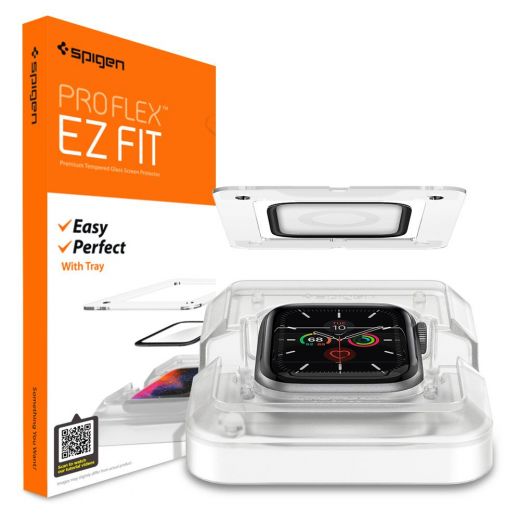 Защитное стекло Spigen Screen Protector ProFlex EZ Fit для Apple Watch Series 6/5/SE (40mm)