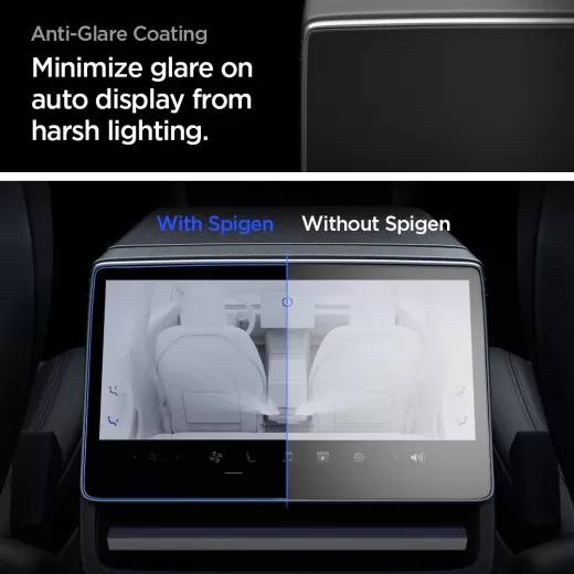 Защитное стекло антиблик Spigen GLAS.tR SLIM | Anti-Glare (Rear) для Tesla Model 3 (2024-2025) (AGL07586)