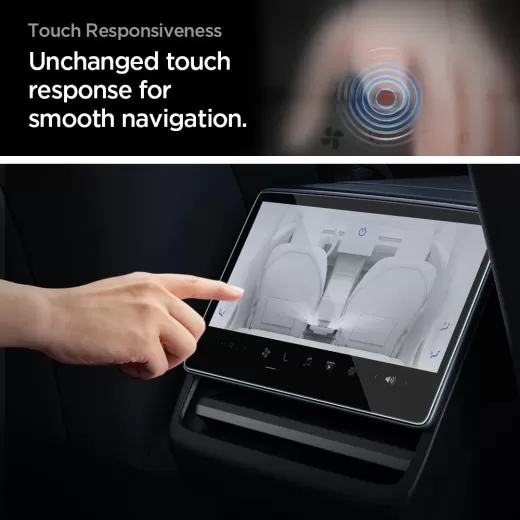 Защитное стекло антиблик Spigen GLAS.tR SLIM | Anti-Glare (Rear) для Tesla Model 3 (2024-2025) (AGL07586)