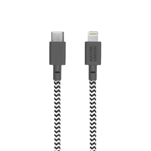 Кабель Native Union Belt Cable XL USB-C to Lightning Zebra (3 m) (BELT-KV-CL-ZEB-3)