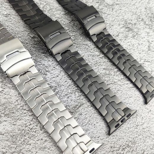 Металлический ремешок Luxury Titanium Strap Gray для Apple Watch 49мм | 45мм