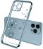 Чохол CasePro Glitter Plating Floral Case Blue для iPhone 13 Pro Max