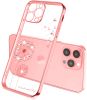 Чохол CasePro Glitter Plating Floral Case Pink для iPhone 13 Pro Max