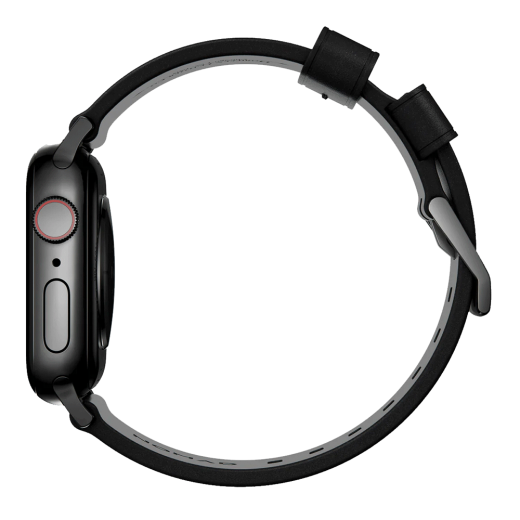Кожаный ремешок Nomad Modern Slim Band Black Leather / Black Hardware для Apple Watch 42mm | 41mm | 40mm