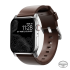 Кожаный ремешок Nomad Modern Band Horween Leather Rustic Brown / Silver Hardware для Apple Watch 40мм | 41мм