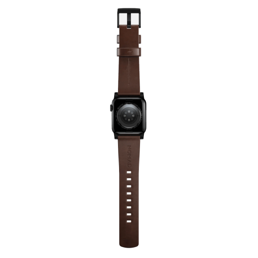 Кожаный ремешок Nomad Modern Band Horween Leather Rustic Brown / Black Hardware для Apple Watch 42mm | 40мм | 41мм