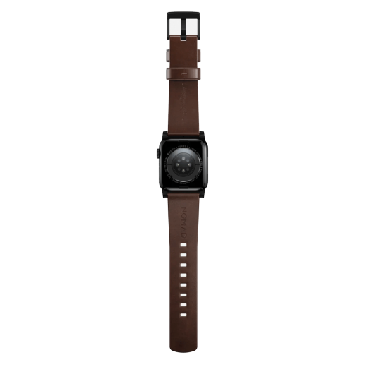 Кожаный ремешок Nomad Modern Band Horween Leather Rustic Brown / Black Hardware для Apple Watch 40мм | 41мм