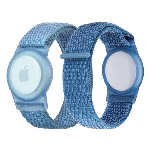 Нейлоновый чехол-ремешок на руку Mobile Origin Strap Blue для Apple AirTag (FRL-ATSTR-BLU)