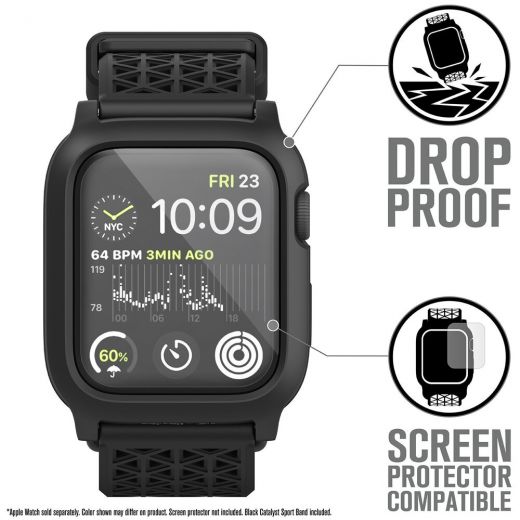 Ремінець Catalyst Impact Protection Stealth Black для Apple Watch (45mm | 44mm)