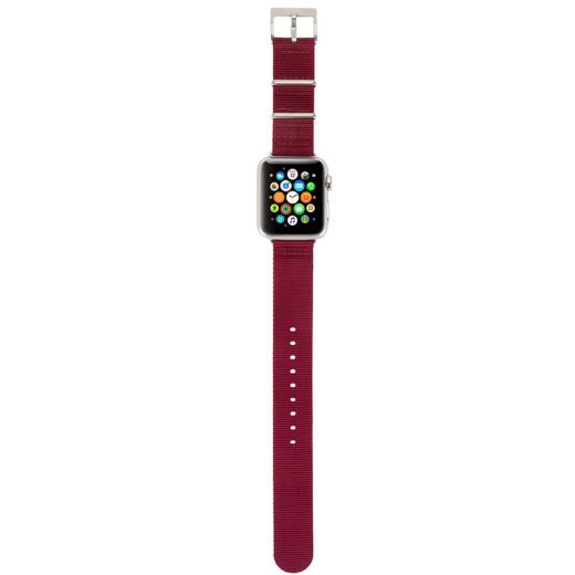 Ремінець Incase Nylon Nato Band Deep Red (INAW10011-DRD) для Apple Watch 38/40mm