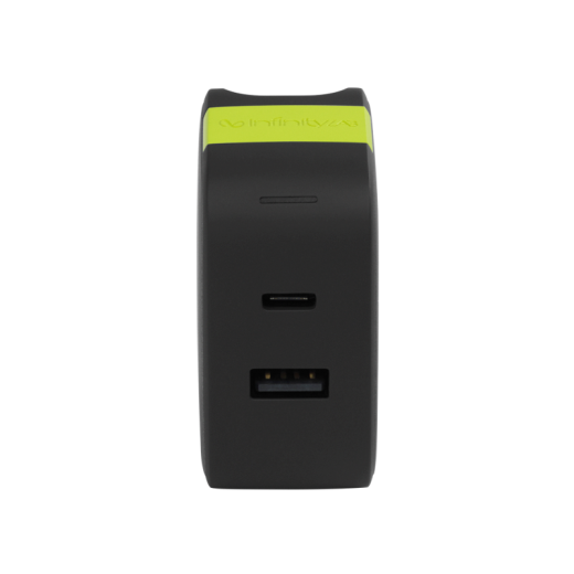 Быстрая зарядка InfinityLab InstantCharger 65W 2 USB Black