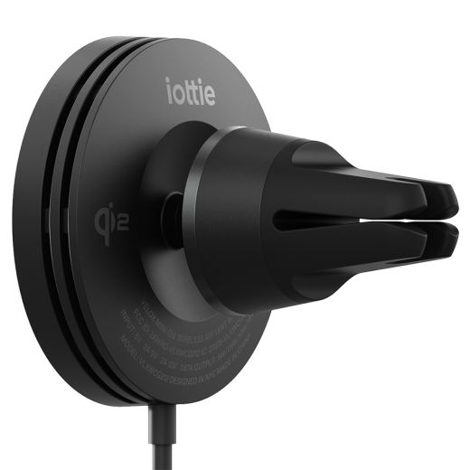 Автомобільний зарядний пристрій iOttie Velox Mini Qi2 Wireless Air Vent Mount Black (VLXWCG212)