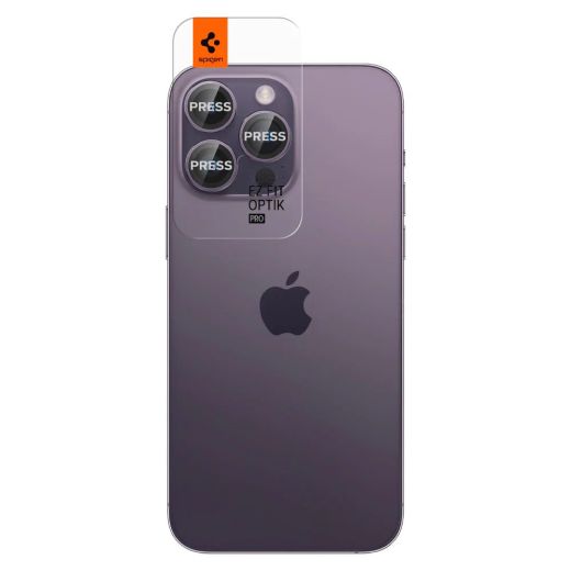 Защитное стекло для камеры Spigen Optik Pro Lens Protector Deep Purple для iPhone 15 Pro | iPhone 15 Pro Max | iPhone 14 Pro | 14 Pro Max (AGL05597)