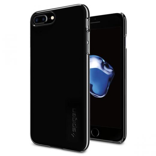 Чохол Spigen Thin Fit Jet Black для iPhone 7 Plus/8 Plus