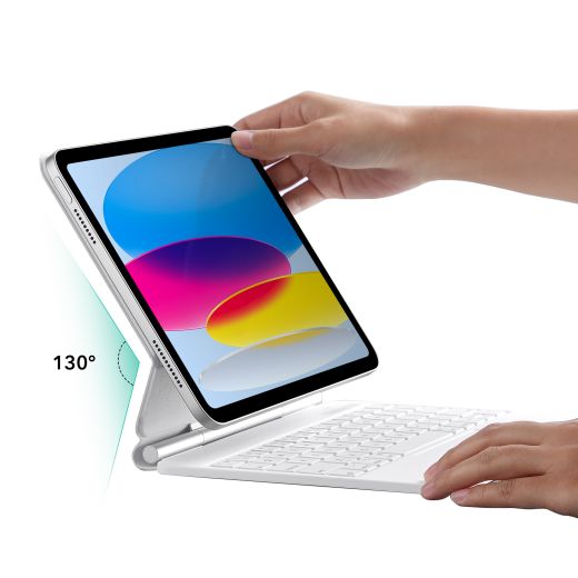 Чехол-клавиатура ESR Rebound Magnetic Keyboard Case White для iPad 10.9" (10-е поколение) 2022