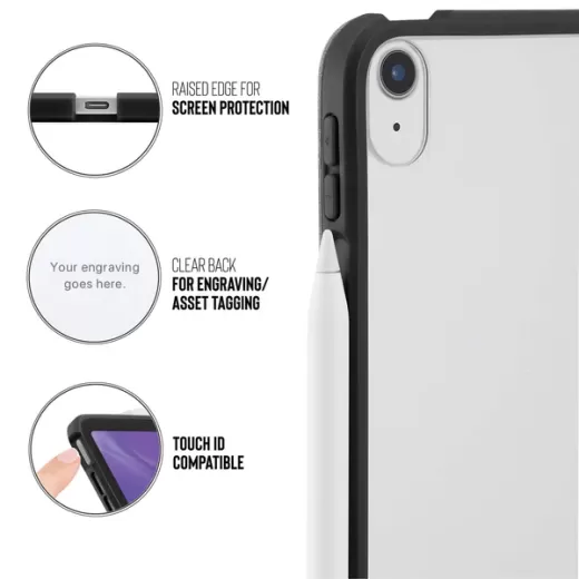 Чохол-підставка Pipetto Origami No1 Original Case Black для iPad Air 11” M3 | M2 (2025 | 2024) | Air 10.9" 4 | 5 M1 (2020 | 2022)
