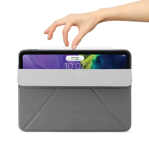 Чохол-підставка Pipetto Origami No1 Original Case Grey для iPad Air 11” M3 | M2 (2025 | 2024) | Air 10.9" 4 | 5 M1 (2020 | 2022)