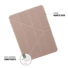 Чехол-подставка Pipetto Origami No1 Original Case Rose Gold для iPad Air 11” M3 | M2 (2025 | 2024) | Air 10.9" 4 | 5 M1 (2020 | 2022)