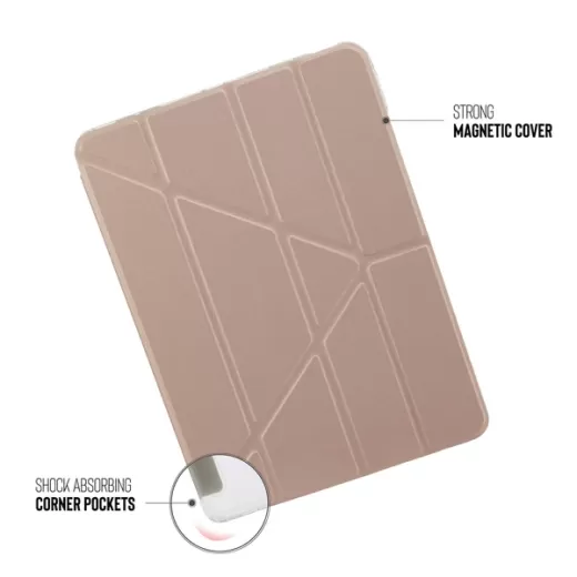 Чохол-підставка Pipetto Origami No1 Original Case Rose Gold для iPad Air 11” M3 | M2 (2025 | 2024) | Air 10.9" 4 | 5 M1 (2020 | 2022)