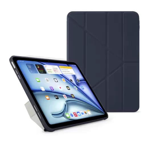 Чехол-подставка Pipetto Origami No1 Original Case Dark Blue для iPad Air 11” M3 | M2 (2025 | 2024) | Air 10.9" 4 | 5 M1 (2020 | 2022)
