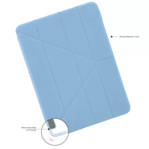 Чохол-підставка Pipetto Origami No1 Original Case Light Blue для iPad Air 11” M3 | M2 (2025 | 2024) | Air 10.9" 4 | 5 M1 (2020 | 2022)
