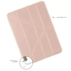 Чехол-подставка Pipetto Origami No1 Original Case Metallic Pink для iPad Air 11” M3 | M2 (2025 | 2024) | Air 10.9" 4 | 5 M1 (2020 | 2022)