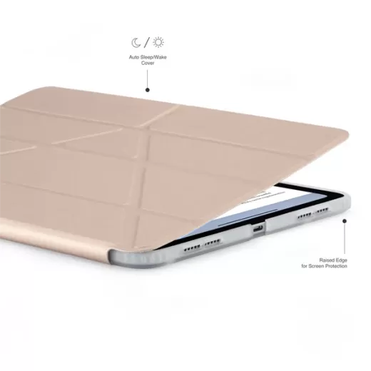 Чохол-підставка Pipetto Origami No1 Original Case Metallic Pink для iPad Air 11” M3 | M2 (2025 | 2024) | Air 10.9" 4 | 5 M1 (2020 | 2022)